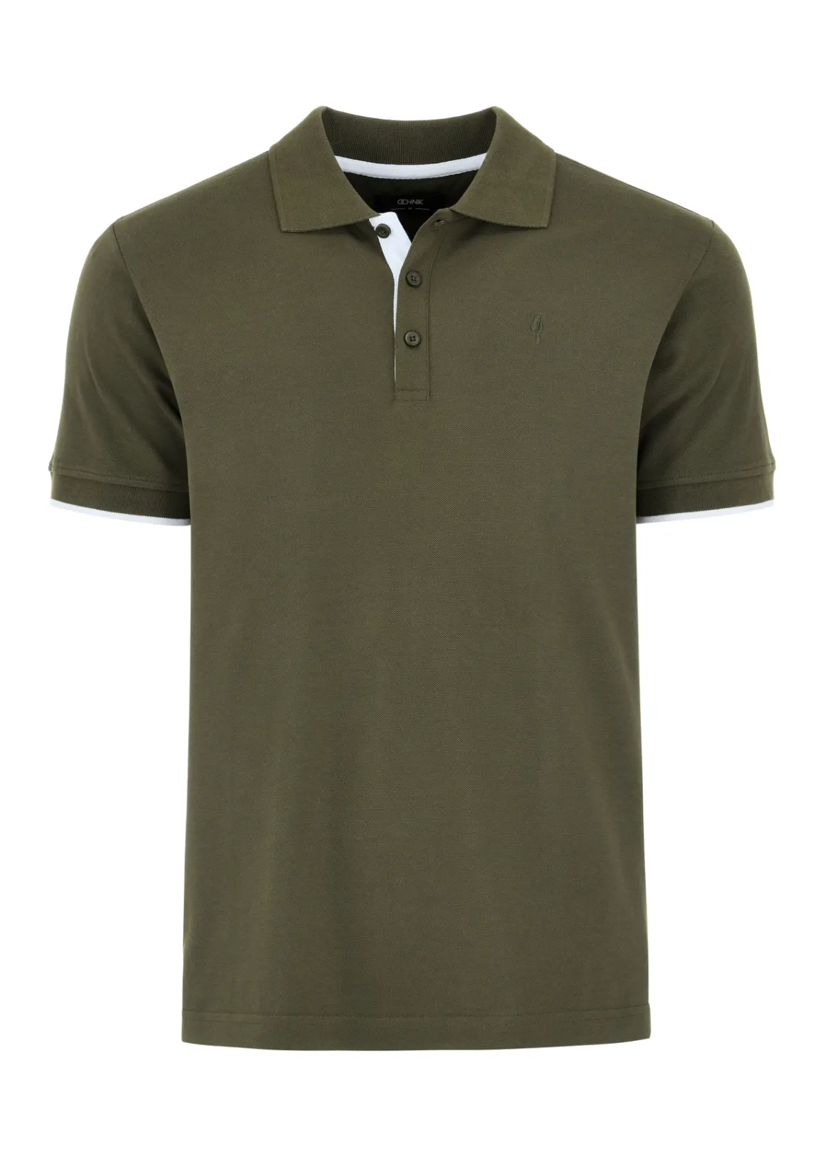 Koszulka polo męska w kolorze khaki
