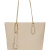 Kremowa damska torebka shopper