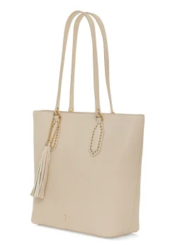 Kremowa damska torebka shopper
