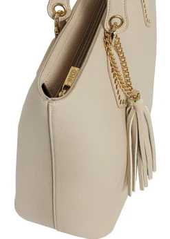 Kremowa damska torebka shopper