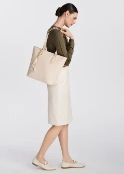 Kremowa damska torebka shopper