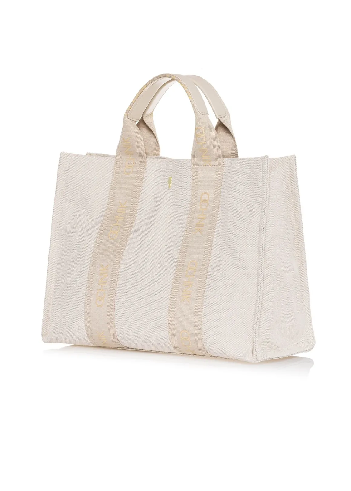 Kremowa damska torebka typu tote bag