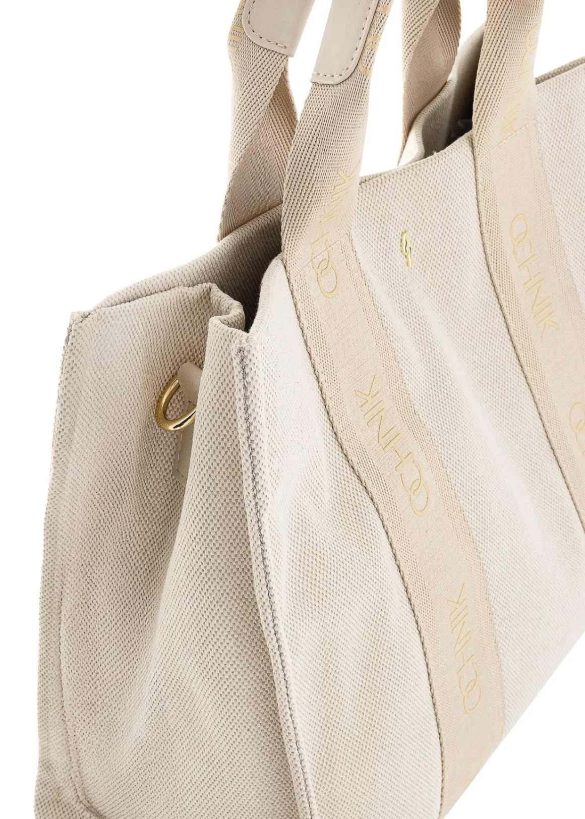 Kremowa damska torebka typu tote bag