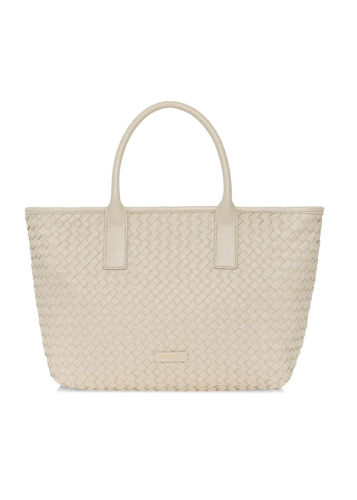 Kremowa torebka shopper damska