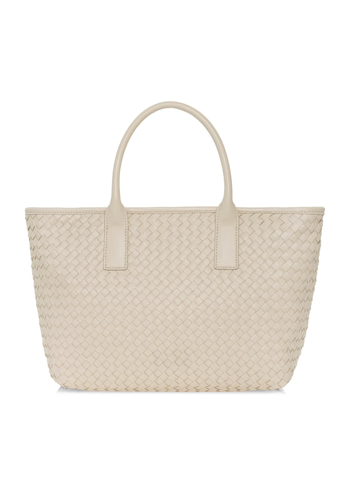 Kremowa torebka shopper damska