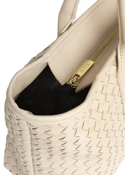 Kremowa torebka shopper damska
