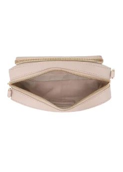 Mała beżowa torebka cross body