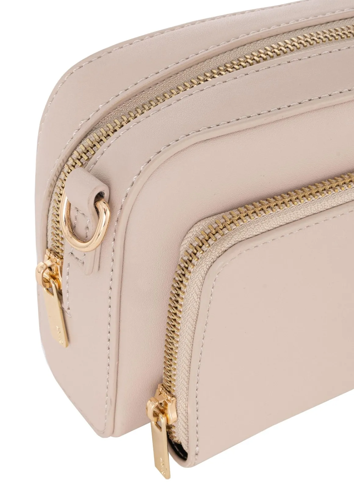 Mała beżowa torebka cross body