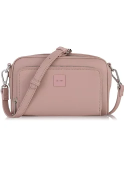 Mała różowa torebka cross body