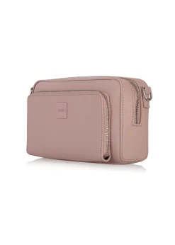 Mała różowa torebka cross body