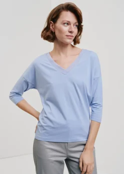 Niebieska bluzka damska