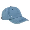 Niebieska czapka z daszkiem z logo unisex