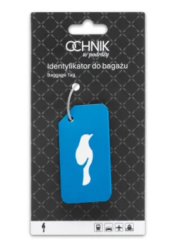 Niebieski identyfikator do bagażu