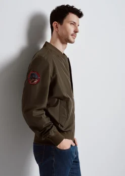 Oliwkowa kurtka bomberka męska TOP GUN