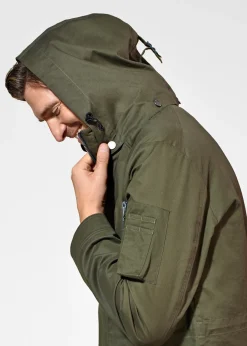 Oliwkowa kurtka parka męska