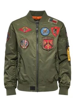 Oliwkowa męska kurtka pilotka TOP GUN