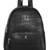 Plecak damski w stylu croco