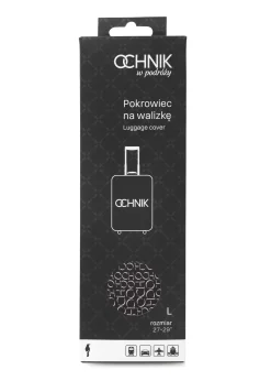 Pokrowiec na dużą walizkę z monogramem