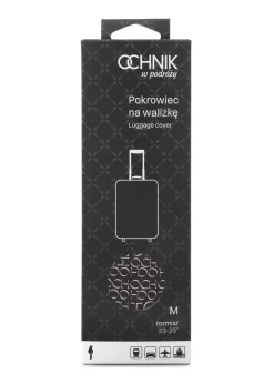 Pokrowiec na średnią walizkę z monogramem