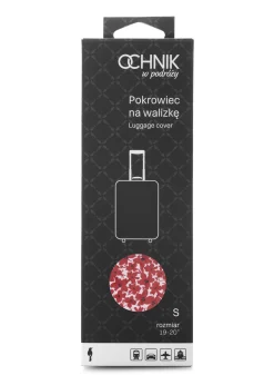 Pokrowiec z kwiatami na małą walizkę