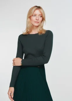 Prążkowany longsleeve damski