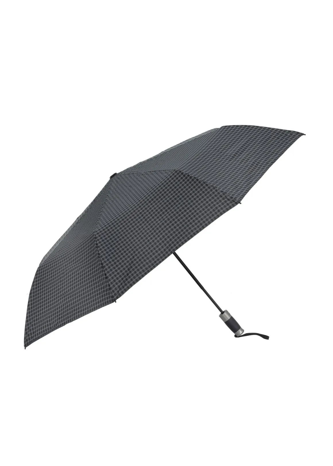 Składany parasol męski w kratkę