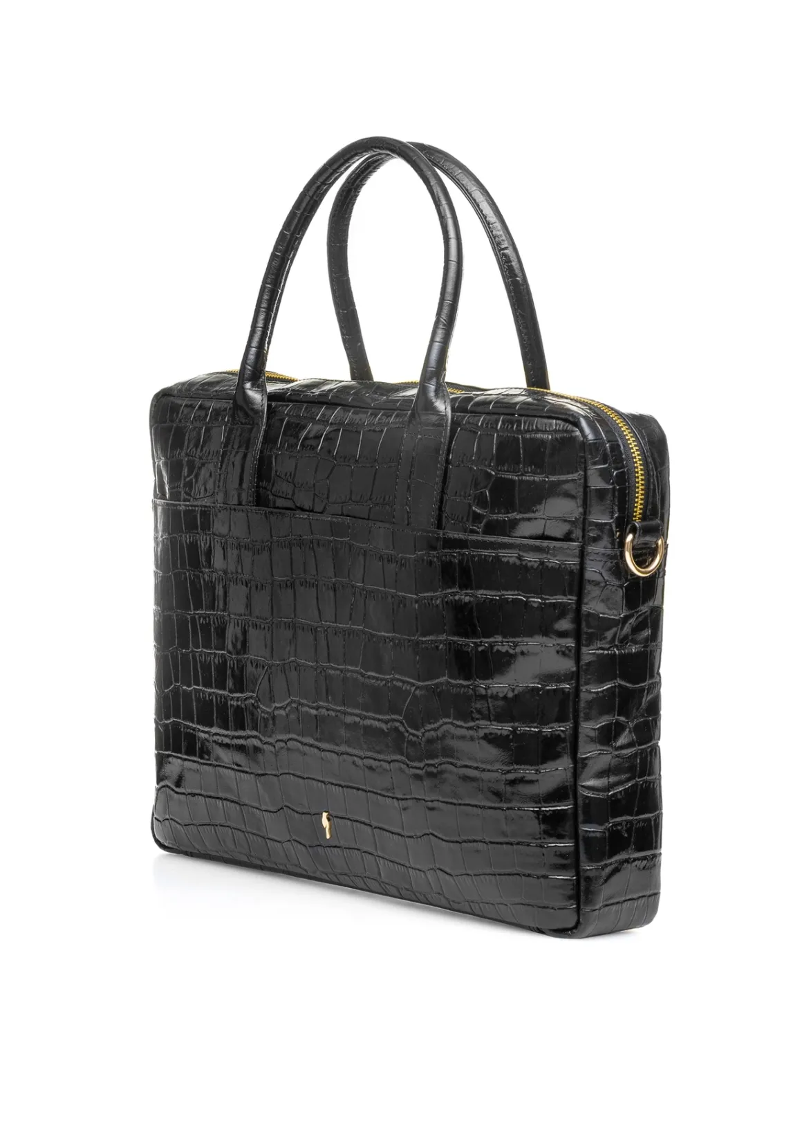 Skórzana elegancka torba damska croco
