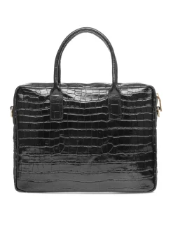 Skórzana elegancka torba damska croco