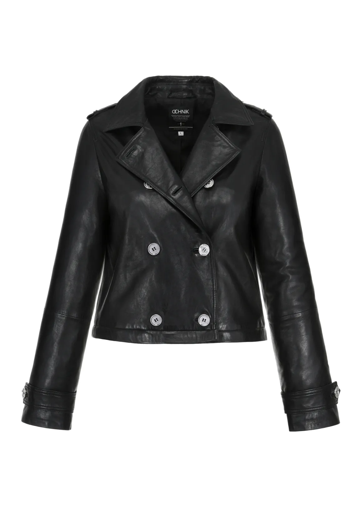 Skórzana kurtka z regulowaną długością