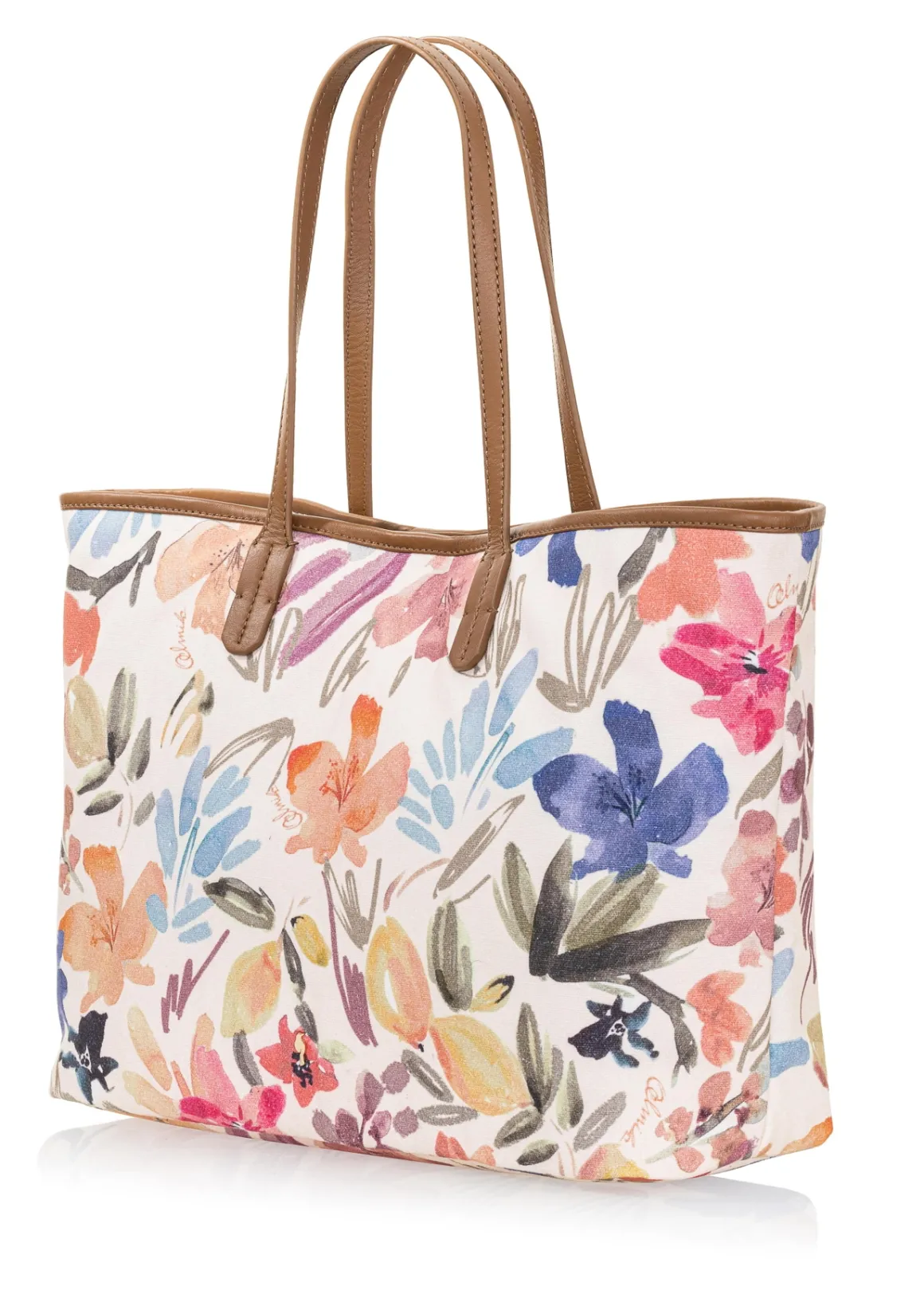 Skórzana torebka shopper damska