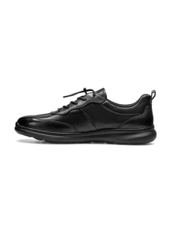 Skórzane buty męskie ze ściągaczem