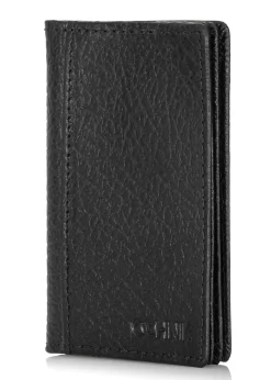 Skórzane groszkowane etui na karty