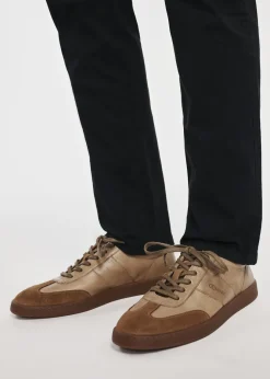 Skórzane męskie buty sportowe