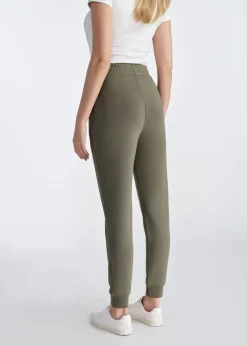 Spodnie damskie w kolorze khaki