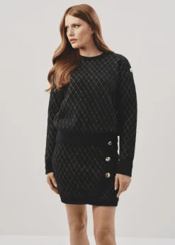Sweter damski czarny