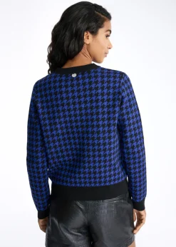 Sweter damski w pepitkę