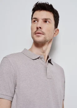 Szara koszulka polo męska