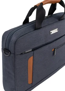 Szara teczka męska z kieszenią na laptop