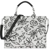 Torebka shopper damska w kwiaty