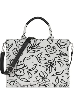 Torebka shopper damska w kwiaty