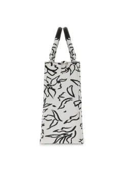 Torebka shopper damska w kwiaty