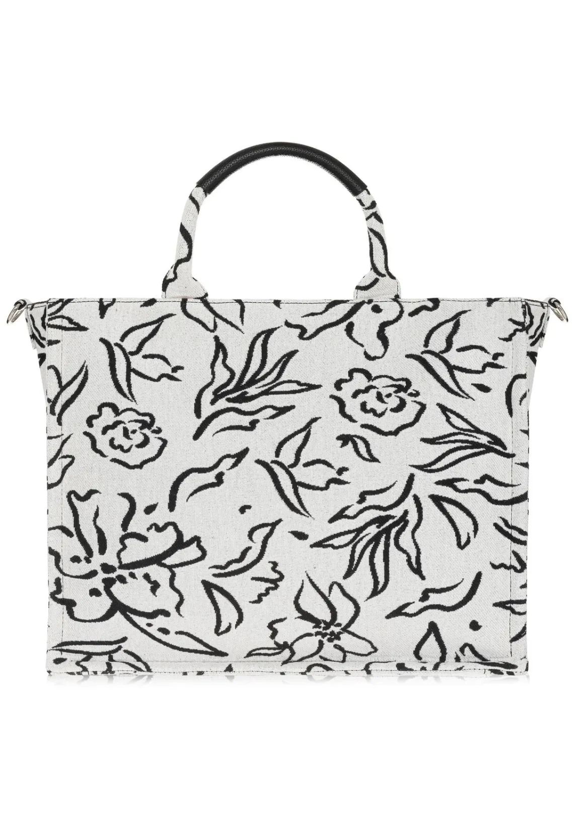 Torebka shopper damska w kwiaty