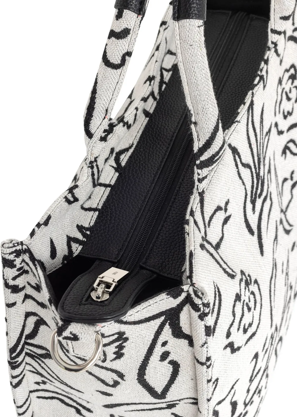 Torebka shopper damska w kwiaty