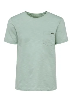 Zielony bawełniany t-shirt męski
